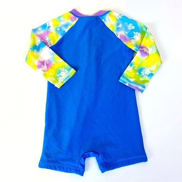 Set of 2 Tommy Bahama Long Sleeve Zip Up One Piece Swimsuit Size 18/24M - Picture 5 of 7